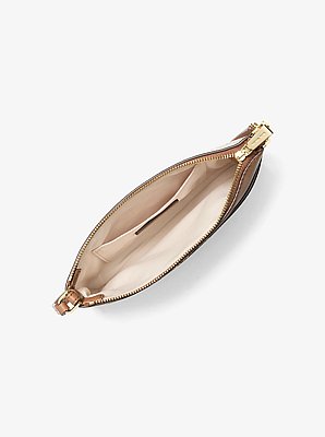 Jet Set Medium Signature Logo Wristlet