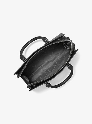 Bolso estructurado Sheila mediano de cuero saffiano sint&eacute;tico