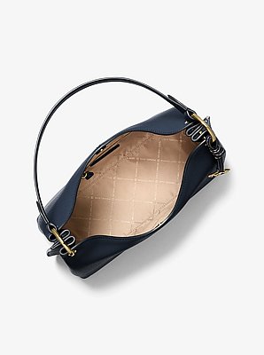 Joan Large Pebbled Leather Hobo Shoulder Bag