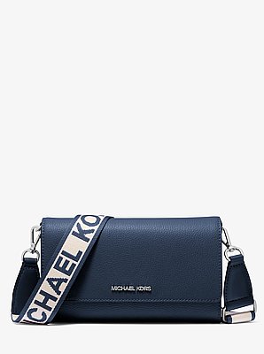 Bolso cruzado Jet Set grande de cuero