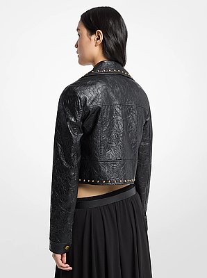 Crinkled Studded Jacket