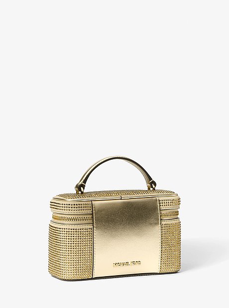 Vivi Small Crystal Embellished Vanity Crossbody Bag  