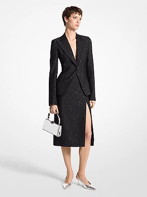 Michael Kors Collection Sequined Wool Blazer