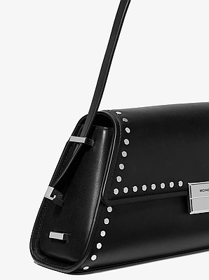 Ludlow Medium Studded Leather Shoulder Bag