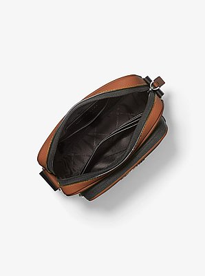 Bolso para c&aacute;mara Cooper de cuero de grano