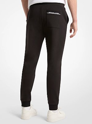Jogginghose aus Baumwollmischung mit Logo-Besatz