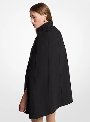 Wool Blend Cape