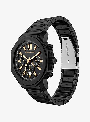 Oversized Prescott Black-Tone Watch