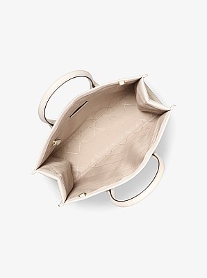 Bolso tote Mirella mediano de piel granulada