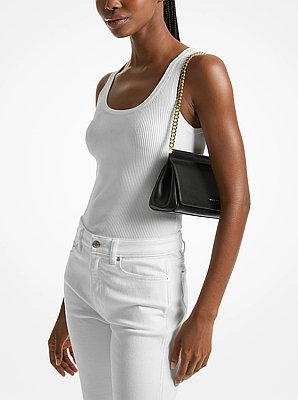 Carmine Medium Pebbled Leather Pochette