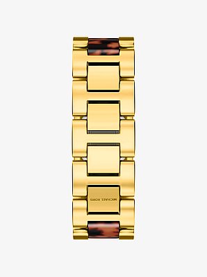 Petite Darrington Gold-Tone and Tortoiseshell Acetate Watch