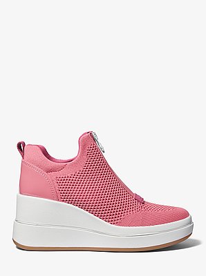 Zapatilla deportiva Emmy de malla con cremallera y cu&ntilde;a