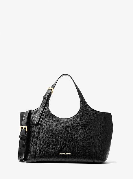 Bernie Small Pebbled Leather Satchel