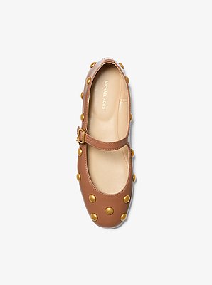 Nellie Flex Studded Leather Ballet Flat