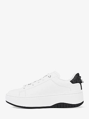 Dottie Embellished Leather Platform Sneaker