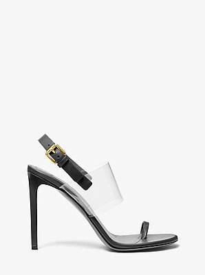 Catherine Leather and Vinyl Sandal