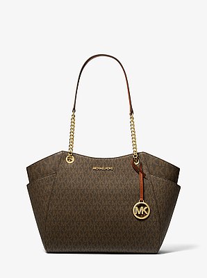 Bolso de hombro Jet Set grande con logotipo