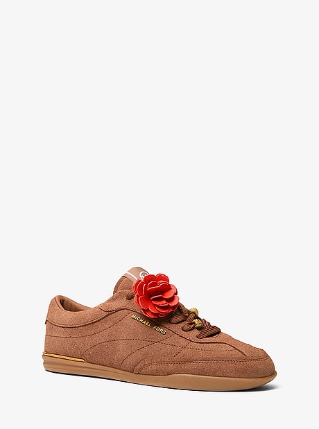 Nolan Embellished Suede Sneaker