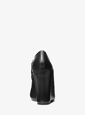 Kasia Leather Wedge Ankle Boot