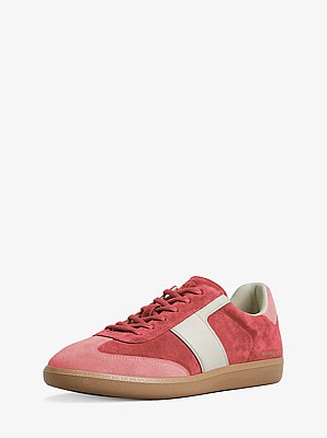 Sneaker Jovie in pelle scamosciata color block