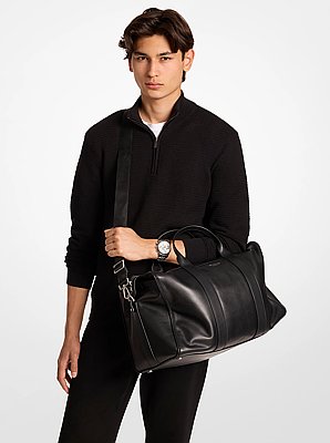 Bolso de viaje Nicholas holgado mediano de piel