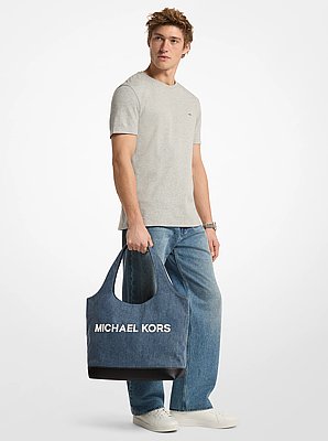 Sac fourre-tout Cooper de taille moyenne en denim