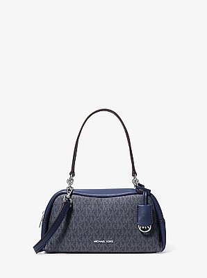 Cecily Small Signature Logo Shoulder Bag in ADMIRAL | Michael Kors image number 0