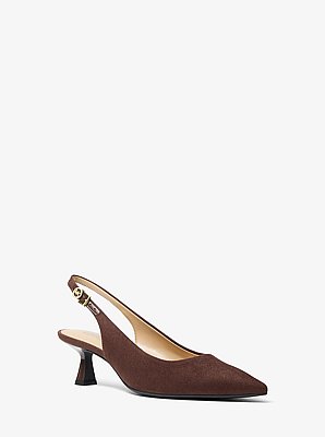 Amali Polyester Microsuede Pump  