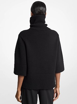Su&eacute;ter de cachemira con cuello embudo