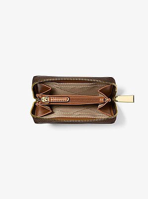 Jet Set Small Signature Logo Zip-Around Card Case