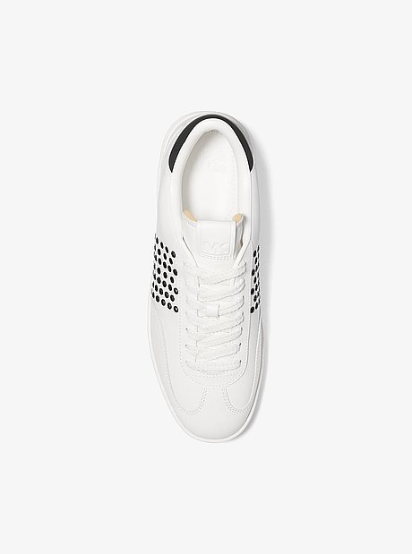 Zapatilla Wilton de piel con ojales