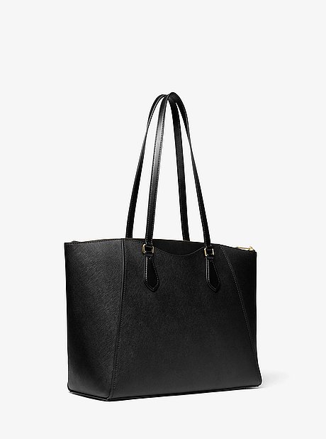 Lorita Large Saffiano Leather Tote Bag