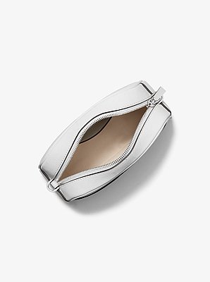 Jet Set Small Leather and Heart Embellished Strap Camera Crossbody Bag