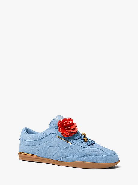 Nolan Embellished Suede Sneaker
