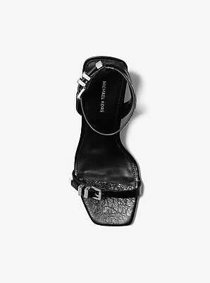 Darrington Crackled Leather Sandal