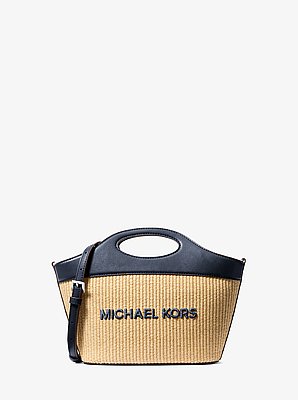 Tatum Medium Woven Convertible Crossbody Bag