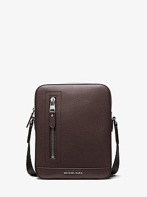 Hudson Pebbled Leather Flight Bag