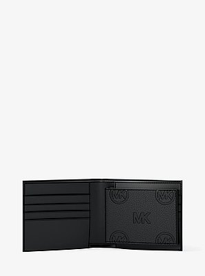 Porte-billets Cooper &agrave; logo grav&eacute; avec rabat