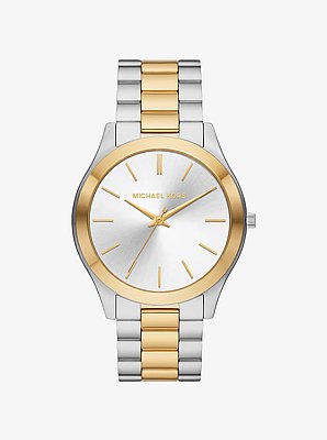 Oversized Aspyn Two-Tone Watch