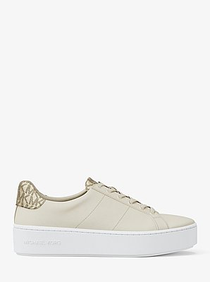 Poppy Metallic Logo Trainer