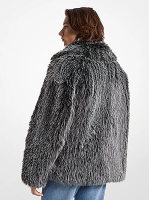 Faux Fur Peacoat