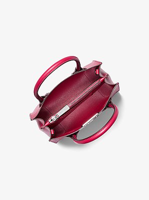 Bolsa cruzada Mercer mediana de piel granulada