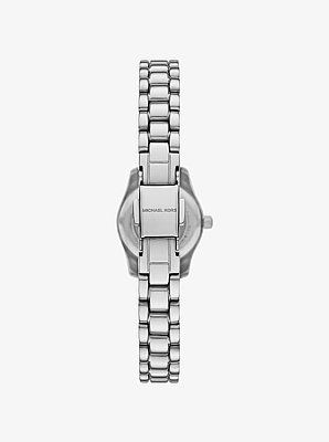 Petite Lexington Pav&eacute; Silver-Tone Watch and Jewelry Gift Set