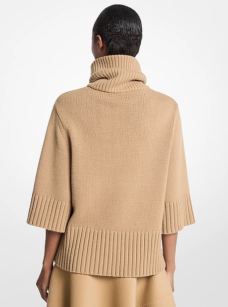 Su&eacute;ter de cachemira con cuello embudo