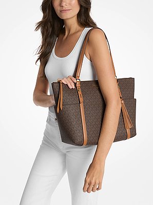 Bolso tote Sullivan grande con cremallera superior y logotipo