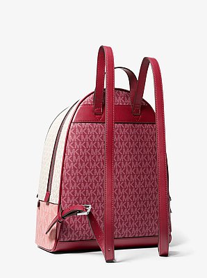 Rhea Medium Color-Block Signature Logo Backpack