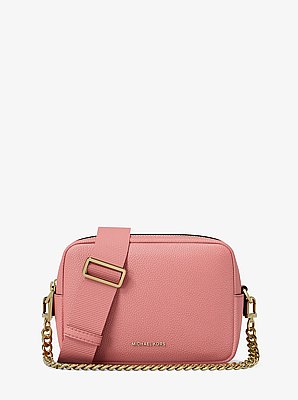 Bryant Medium Pebbled Leather Camera Crossbody Bag