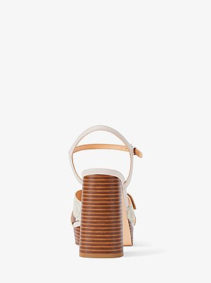 Hannah Signature Logo Platform Sandal