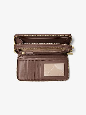 Jet Set Travel Large Saffiano Leather Wristlet