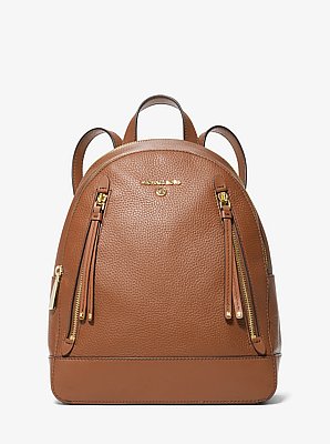 Mochila Brooklyn mediana de piel granulada
